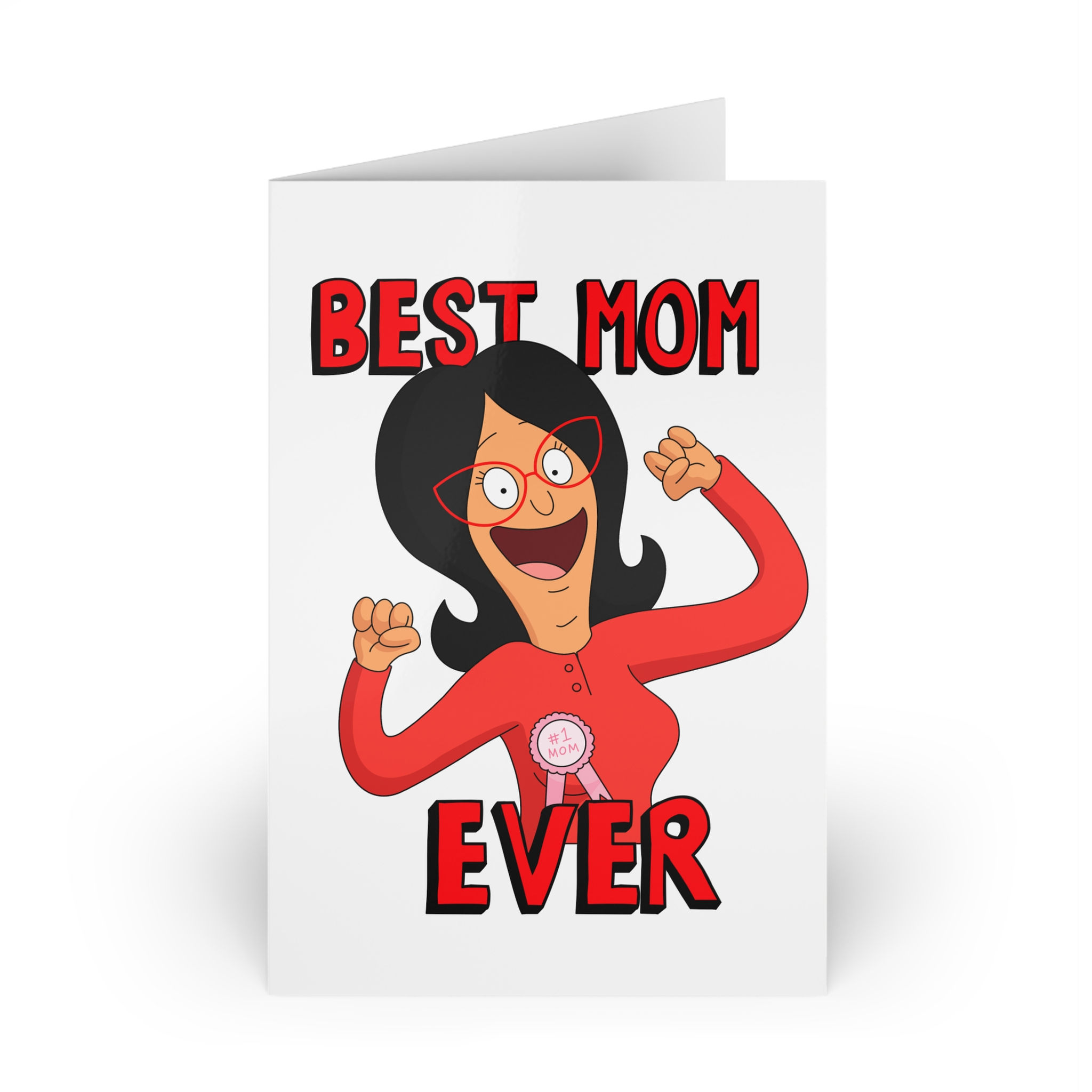 Bob's Burgers Mother's Day Card | Linda Belcher Best Mom Ever Greeting card