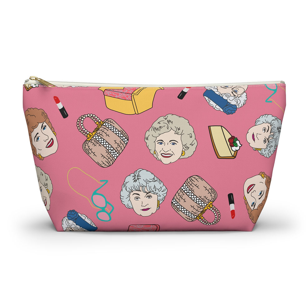 Thumbnail: The Golden Girls Pouch | Dorothy Blanche Rose Sophia Accessory Pouch w T-bottom