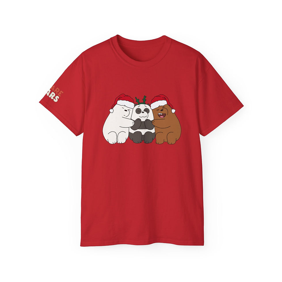 Thumbnail: We Bare Bears Christmas Unisex Ultra Cotton Tee