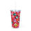 Thumbnail: Adventure Time Christmas Plastic Tumbler with Straw