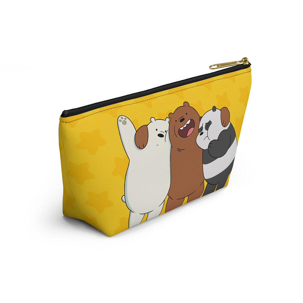 Thumbnail: We Bare Bears Pouch | We Bare Bears Grizzly Panda Ice Bear Accessory Pouch