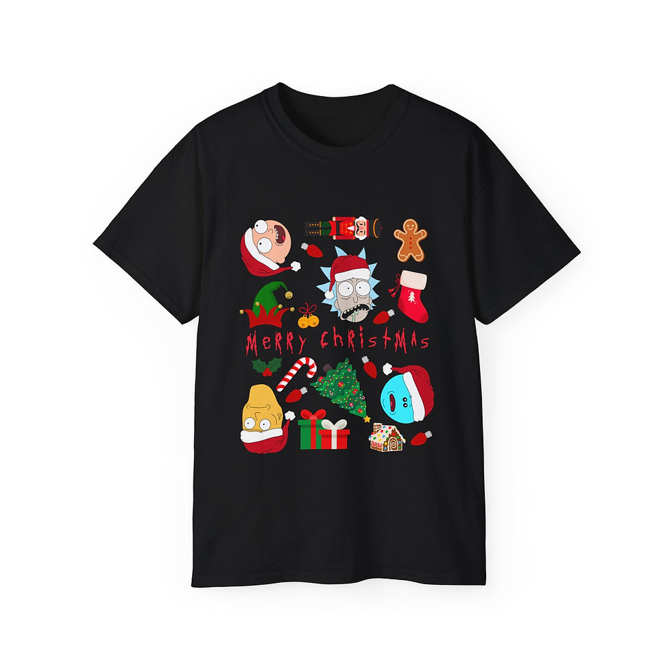 Thumbnail: Rick And Morty Christmas Unisex Ultra Cotton Tee