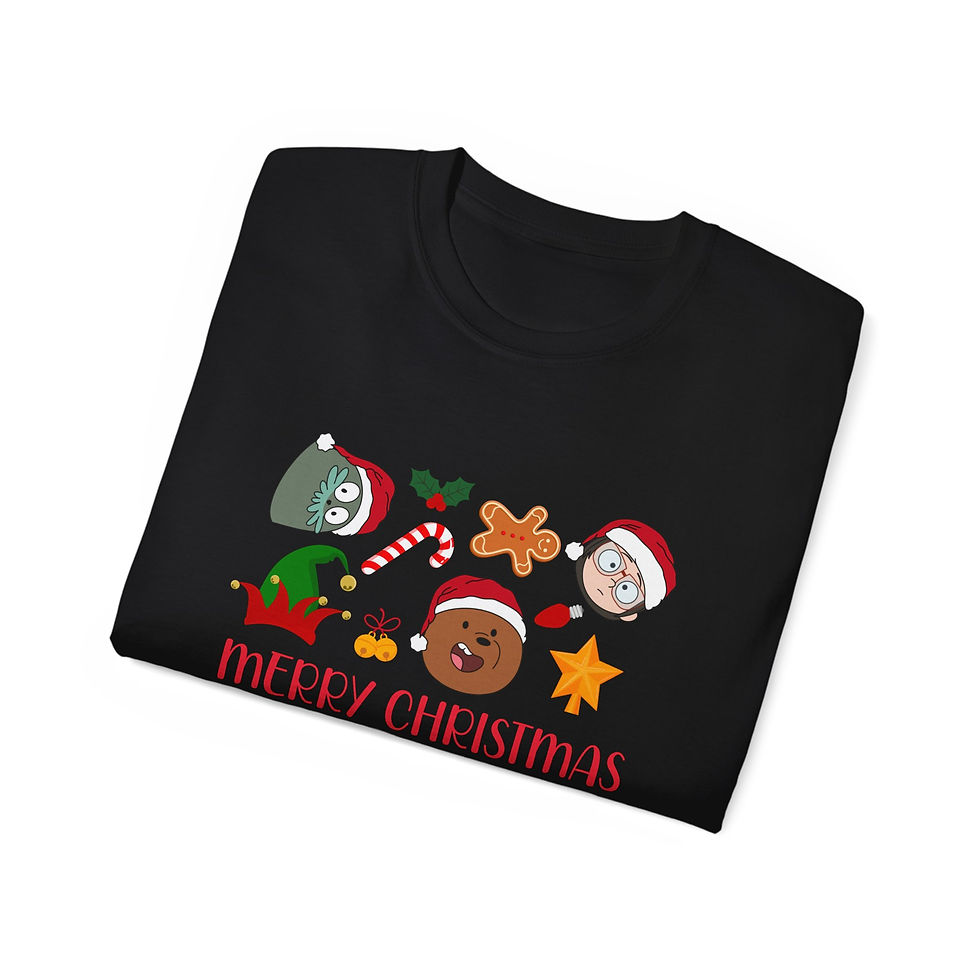 Thumbnail: We Bare Bears Christmas Unisex Ultra Cotton Tee