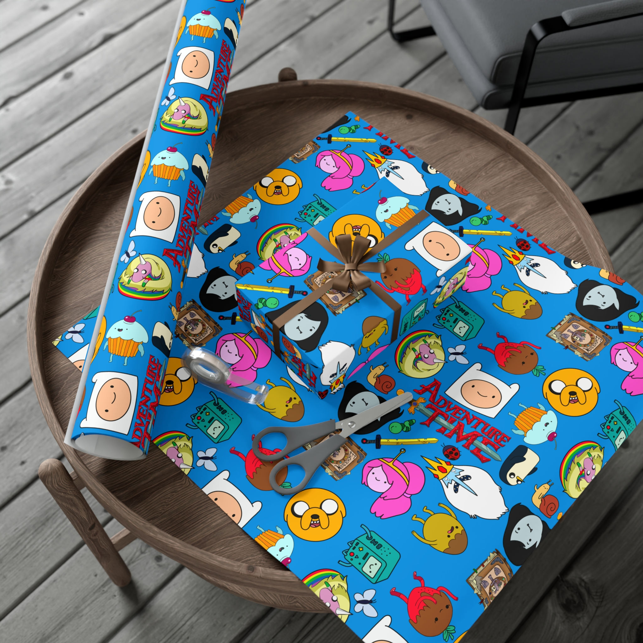 Adventure Time Wrapping Paper | Finn The Human Jake The Dog BMO Marceline Prince