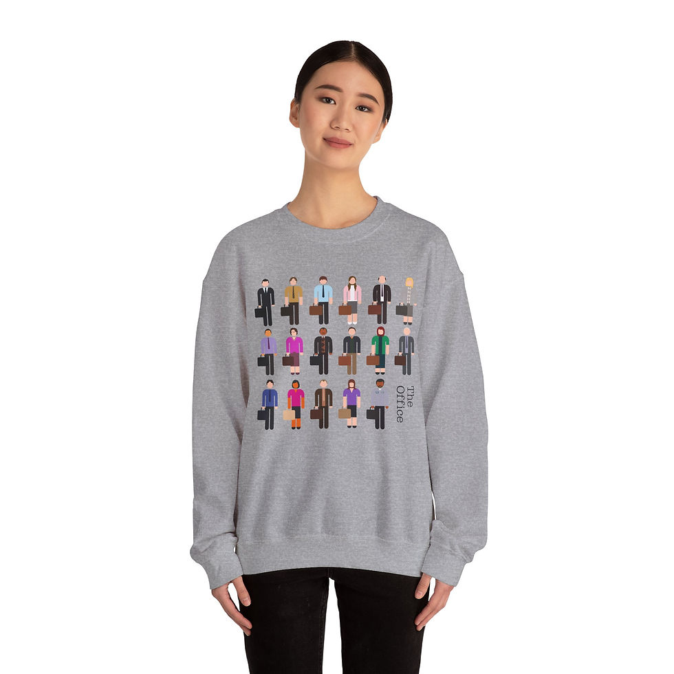 Thumbnail: The Office Crewneck | Logo Figure Character Dunder Mifflin Unisex Heavy Blend™