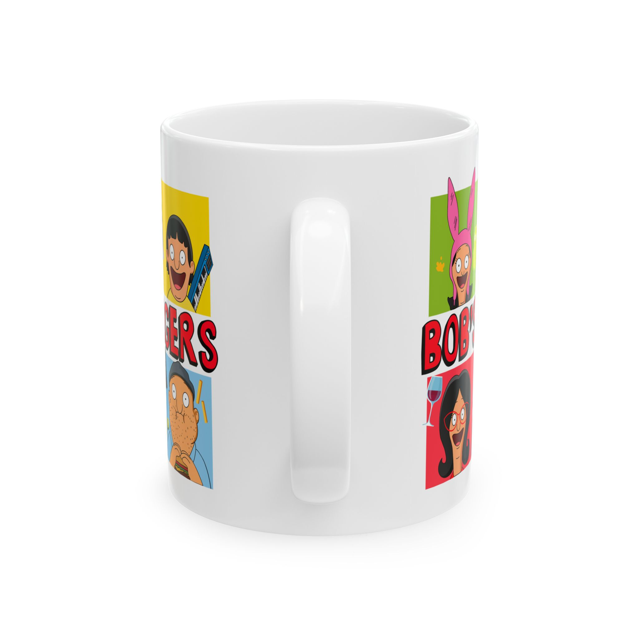 Bob's Burgers Mug | Bob's Burgers Ceramic Mug Cup Tina Louise Linda Bob Gene