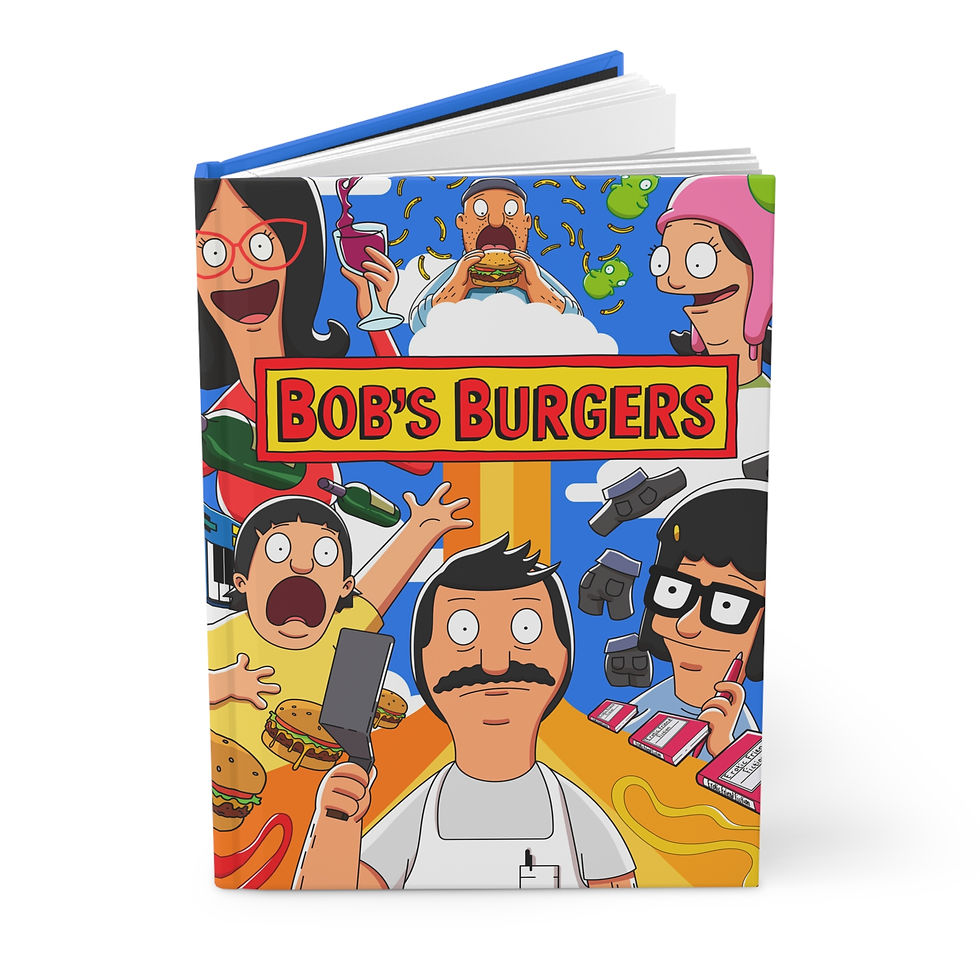 Thumbnail: Bob's Burgers NoteBook  | Tina Louise Linda Gene Bob Teddy Hardcover Journal