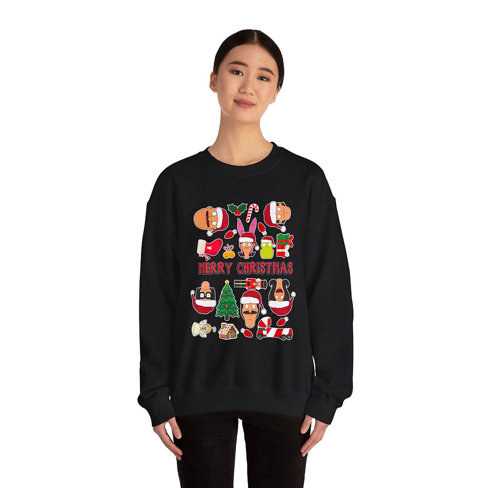 Thumbnail: Bob's Burgers Christmas Unisex Heavy Blend™ Crewneck Sweatshirt