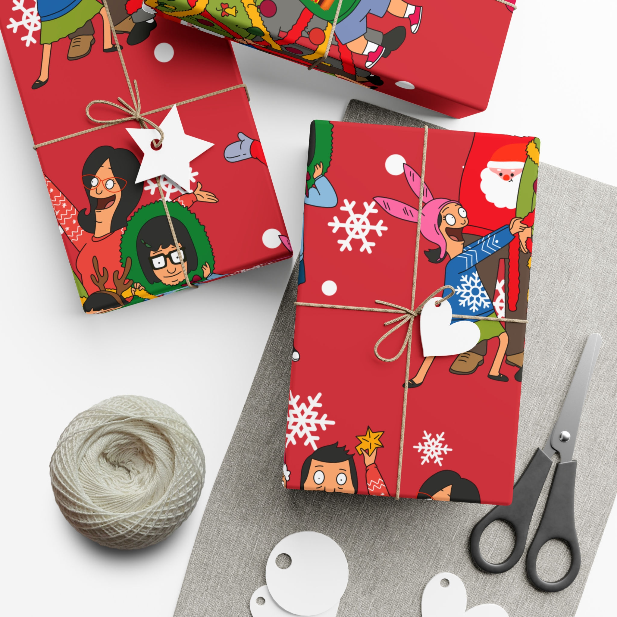 Bob's Burgers Christmas Wrapping Paper Gift Wrap Papers