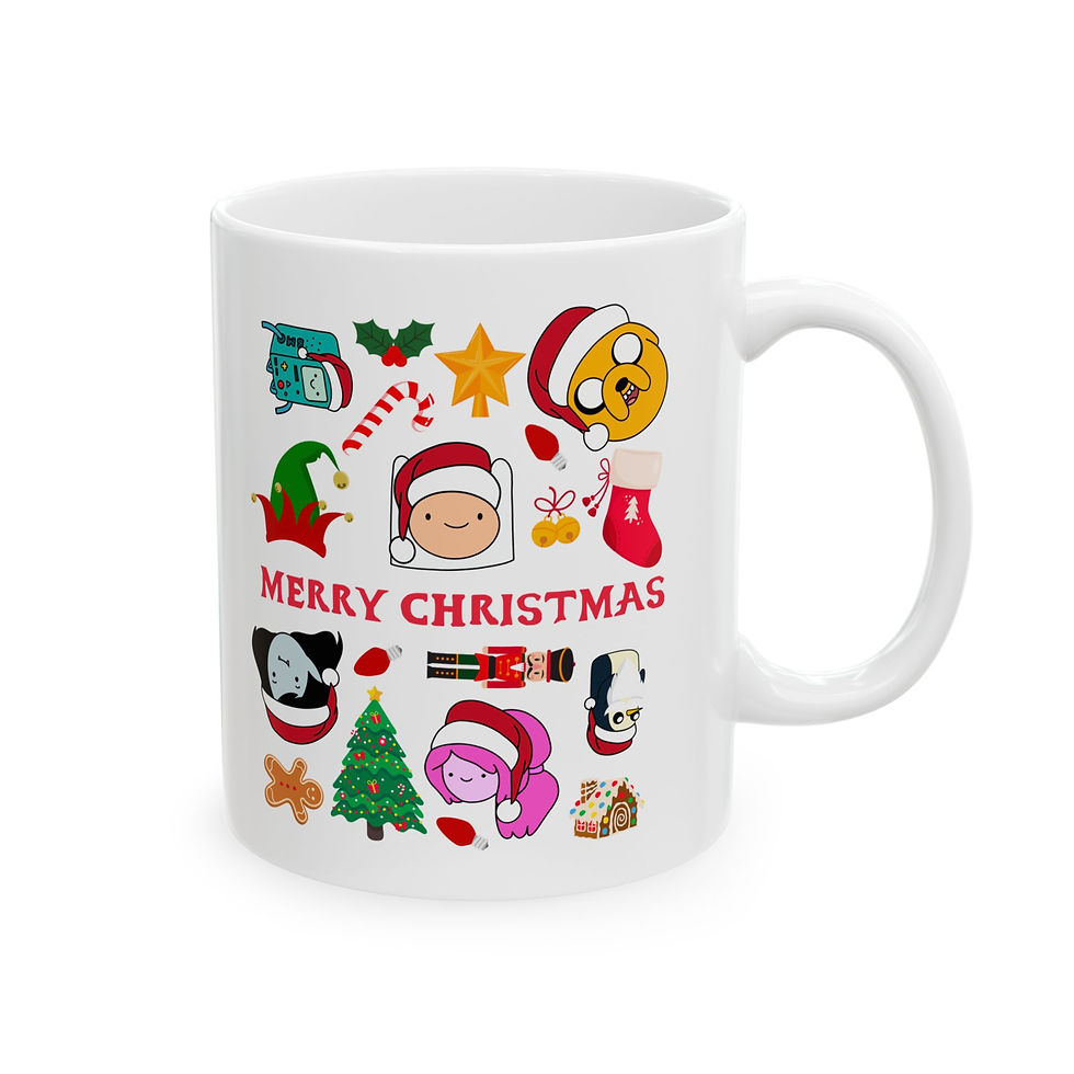 Thumbnail: Adventure Time Christmas Ceramic Mug