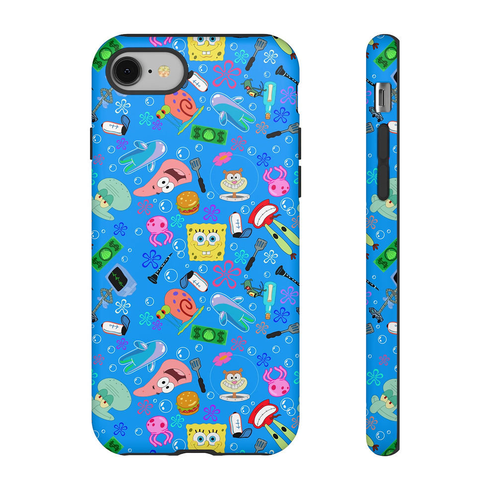 Thumbnail: Spongebob Phone Case | Squidward Patrick Gary Tough Phone Case Cover