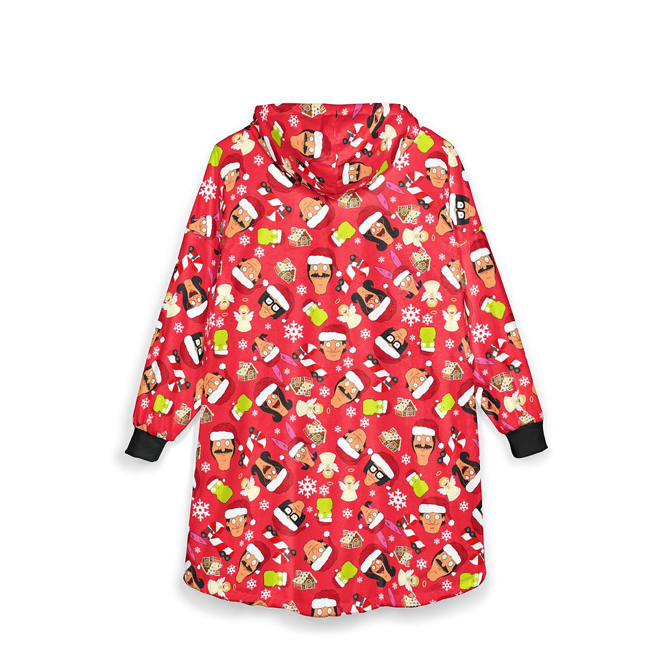 Thumbnail: Bob's Burgers Christmas Unisex Hooded Blanket