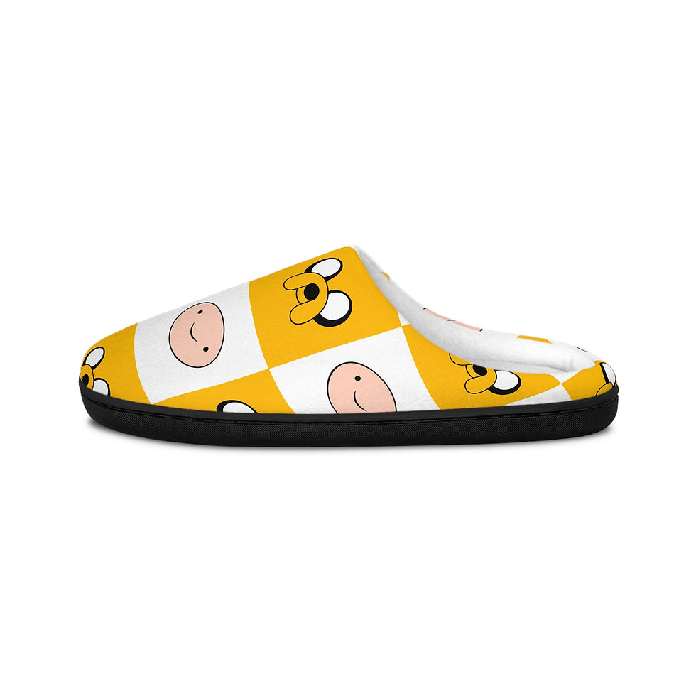 Thumbnail: Adventure Time Slippers | Women's Indoor Slippers Jake Finn