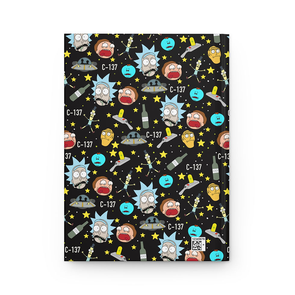 Thumbnail: Rick And Morty Notebook | Rick Morty Hardcover Journal Matte Cartoon