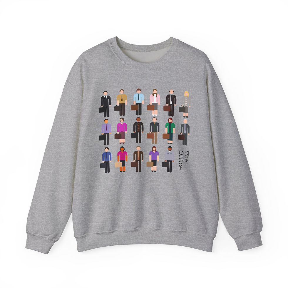 Thumbnail: The Office Crewneck | Logo Figure Character Dunder Mifflin Unisex Heavy Blend™
