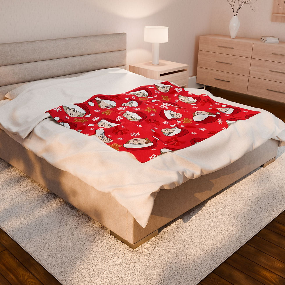 Thumbnail: The Golden Girls Christmas Velveteen Plush Blanket