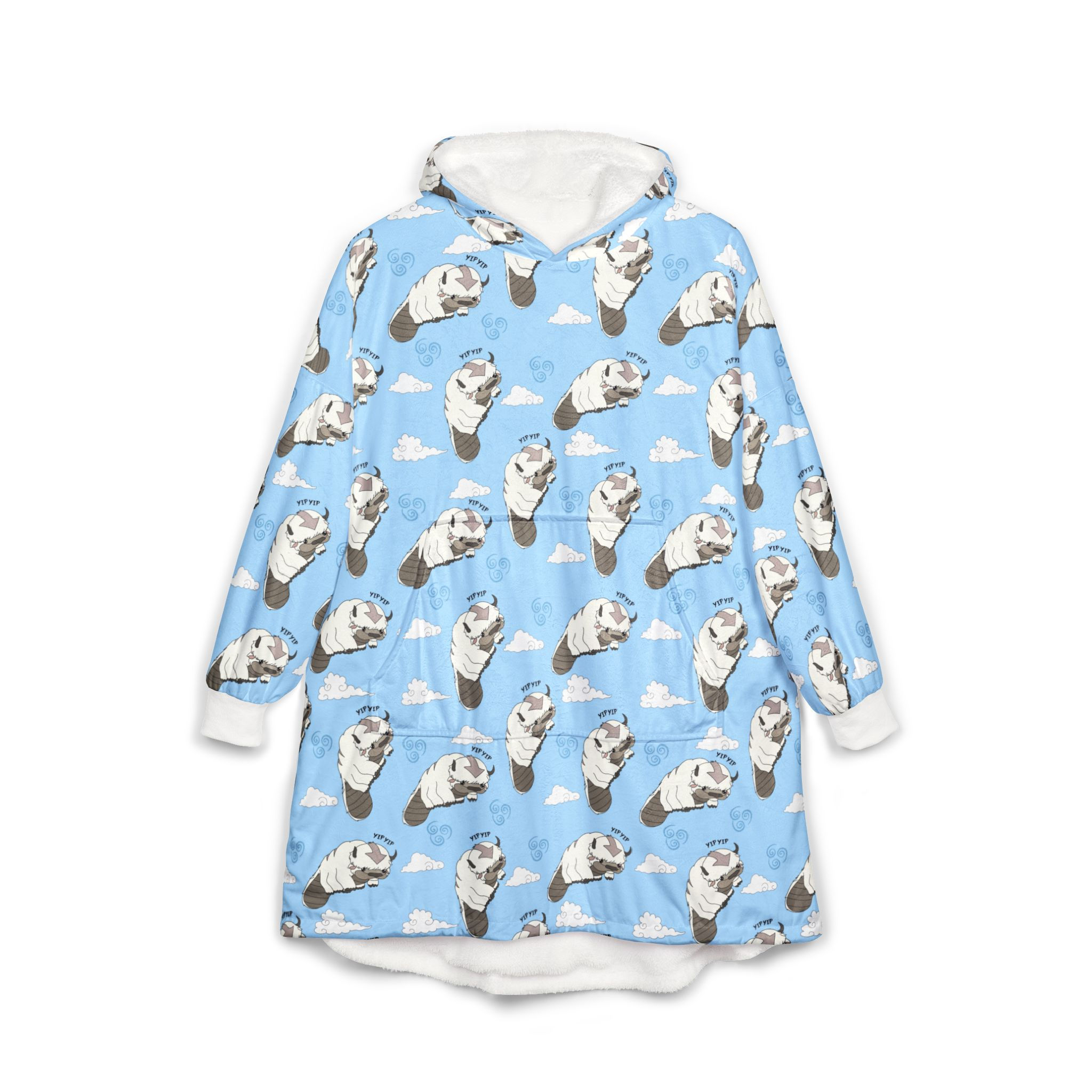 Avatar : The Last Airbender Hooded Blanket | Appa Yip Yip Unisex Hooded Blanket