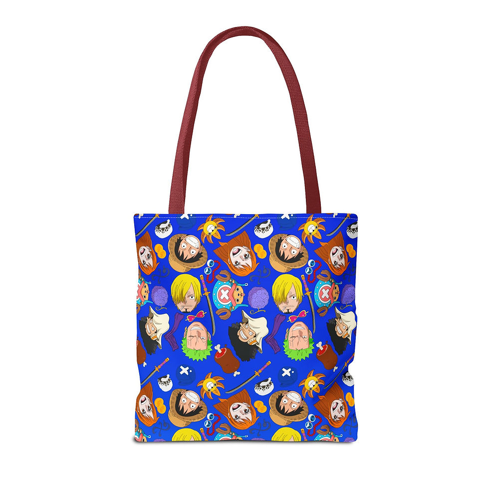 Thumbnail: One Piece Tote Bag | Luffy Zoro Sanji Nami Usopp Chopper Tote Bag