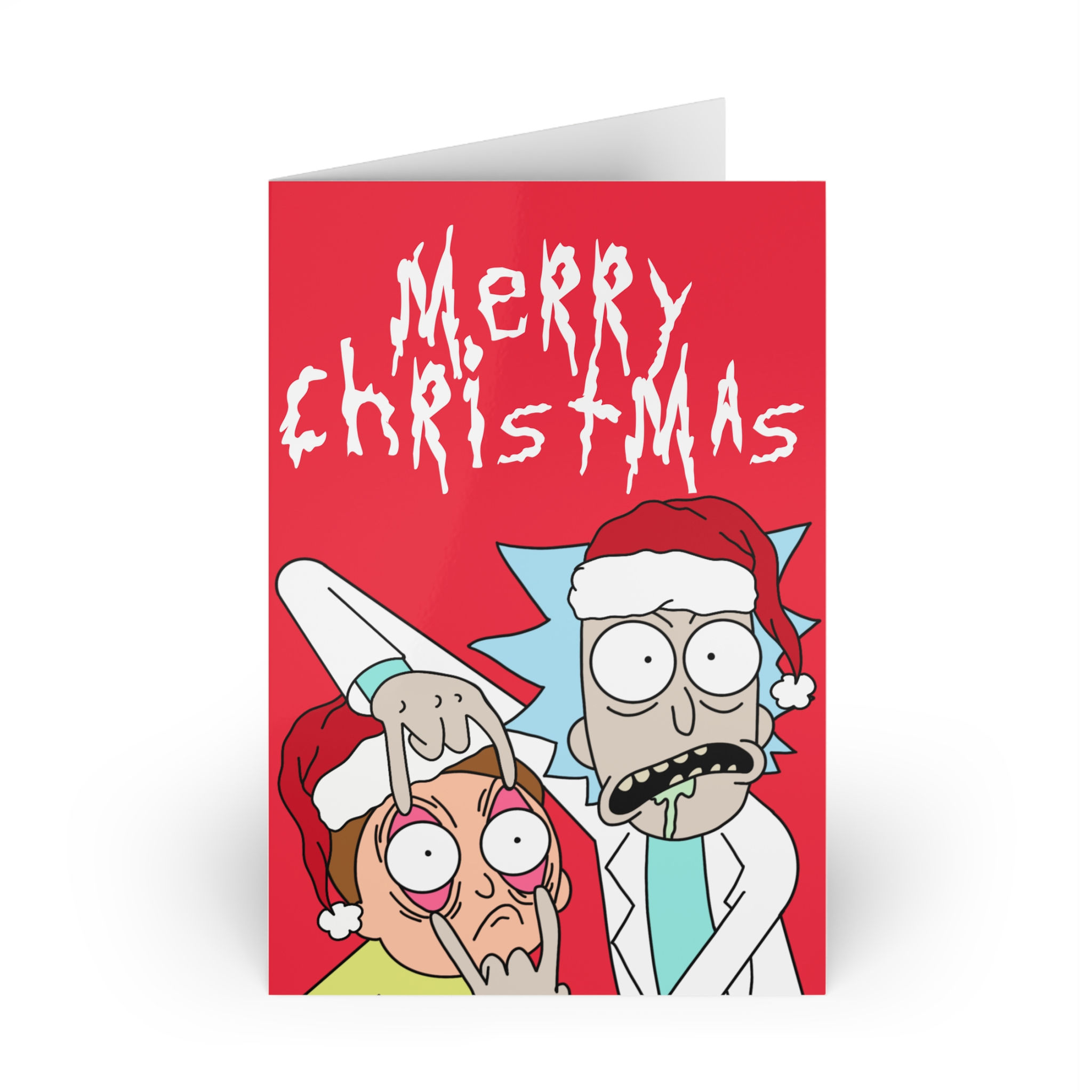 Rick And Morty Christmas Card Greeting Card