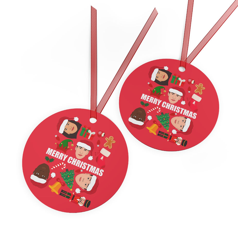 Thumbnail: Brooklyn Nine Nine Christmas Metal Ornaments