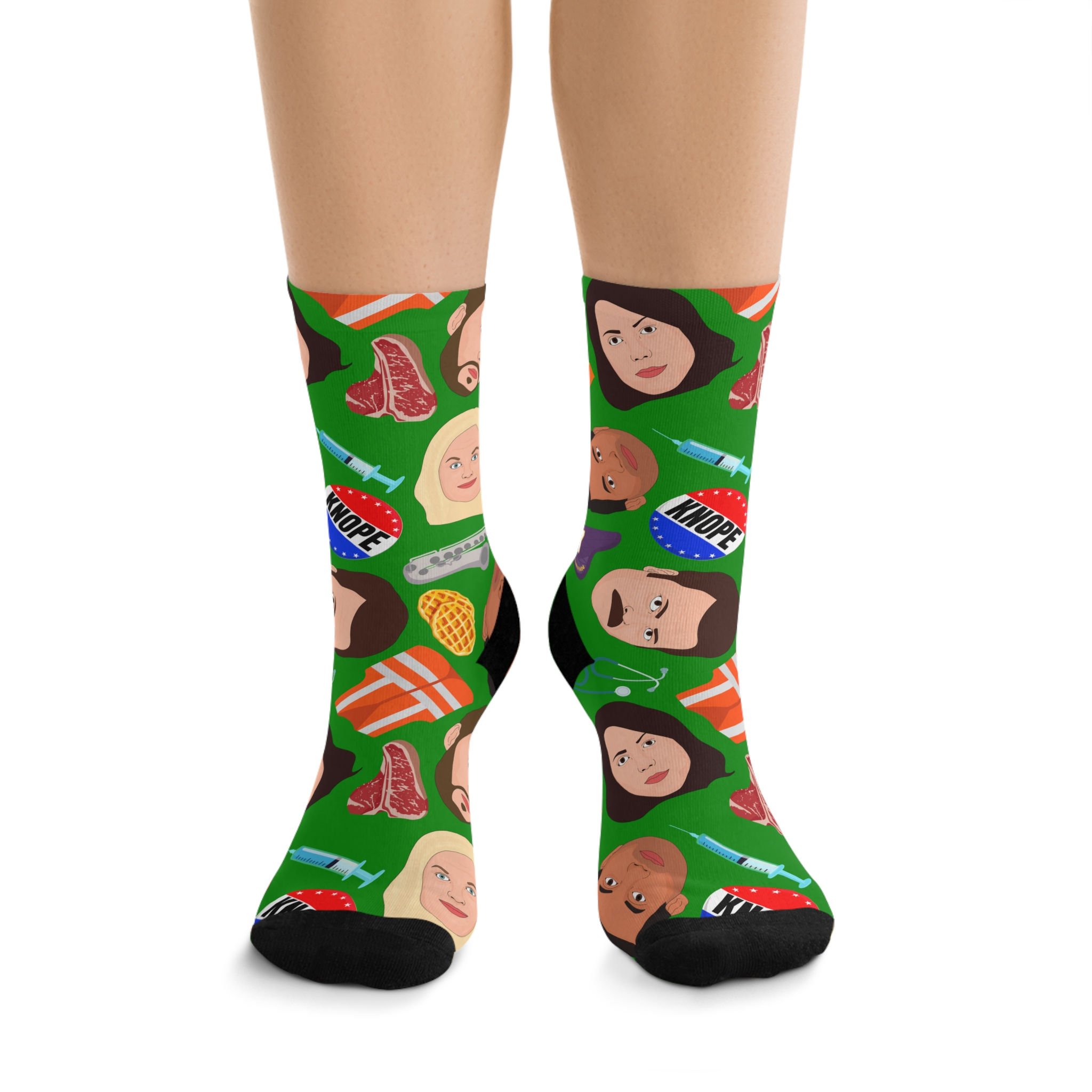 Parks And Rec Socks | Recycled Poly Socks Stocking Stuffer Gift For Her For Him