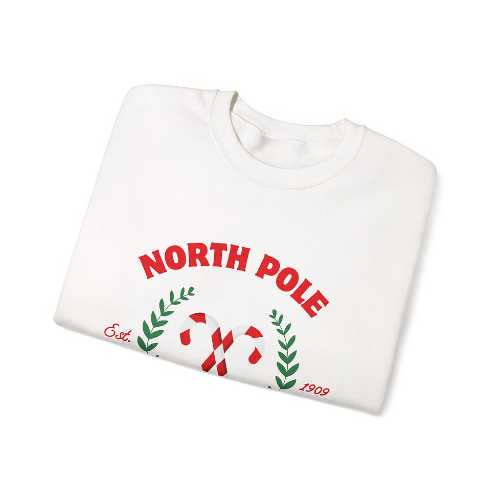 Thumbnail: North Pole University Christmas Unisex Heavy Blend™ Crewneck Sweatshirt
