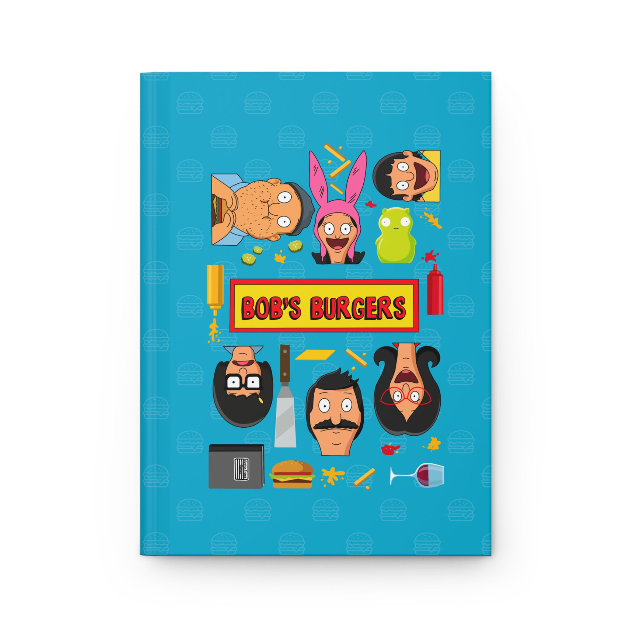 Bob's Burgers Notebook | Tina Gene Louise Linda Bob Hardcover Journal Matte