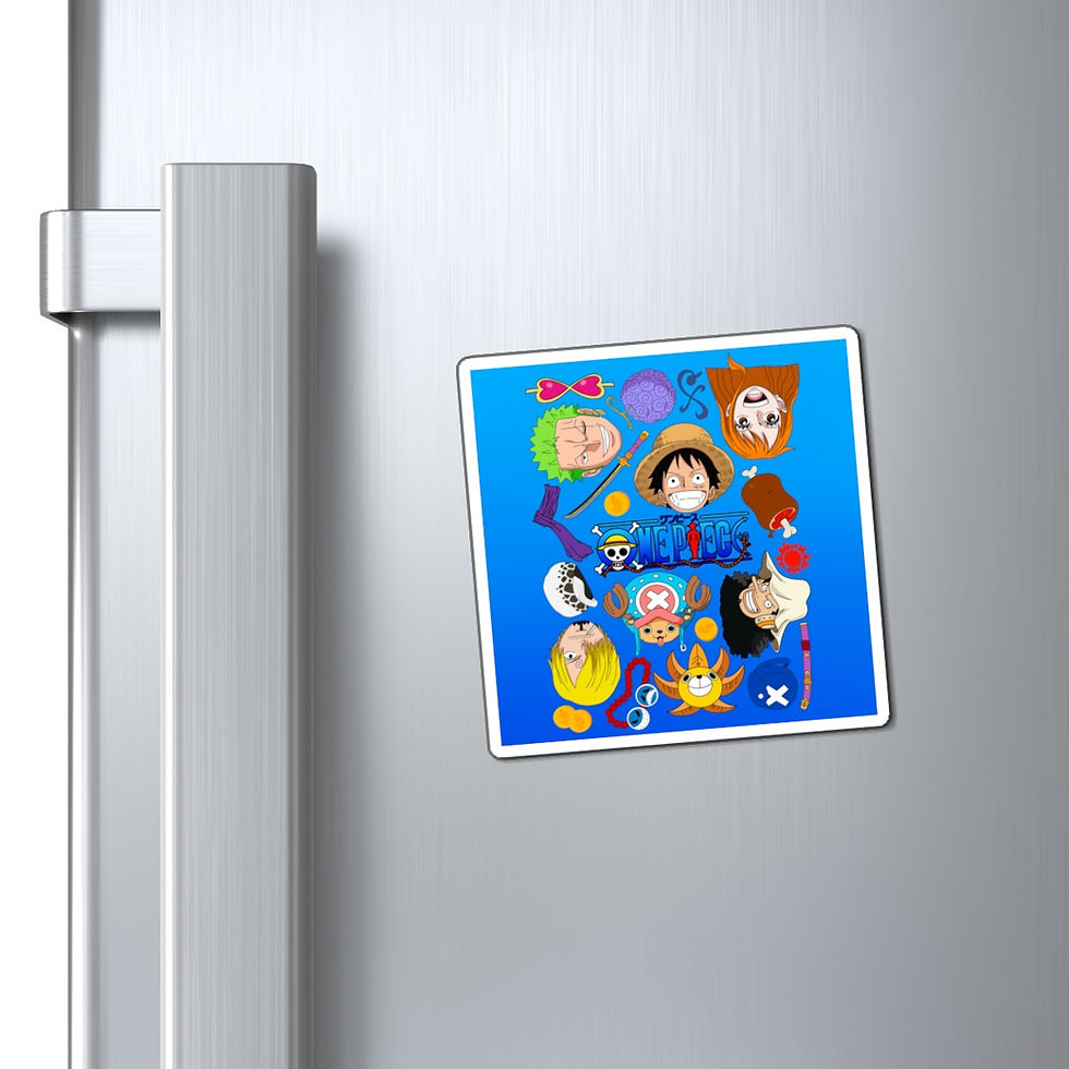 Thumbnail: One Piece Magnet | Luffy Zoro Usopp Sanji Chopper Magnets Gift