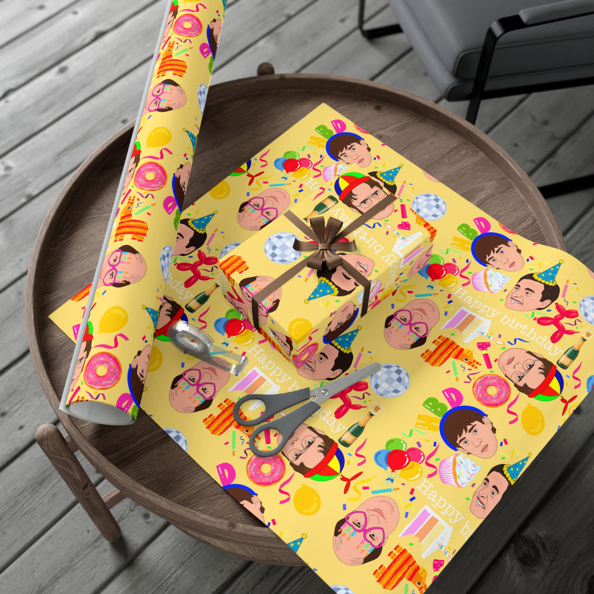 The Office Birthday Wrapping Paper | The Office Happy Birthday Gift Wrap Papers