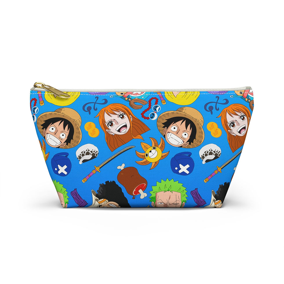 Thumbnail: One Piece Pouch | Zoro Luffy Sanji Usopp Nami Chopper Accessory Pouch w T-bottom