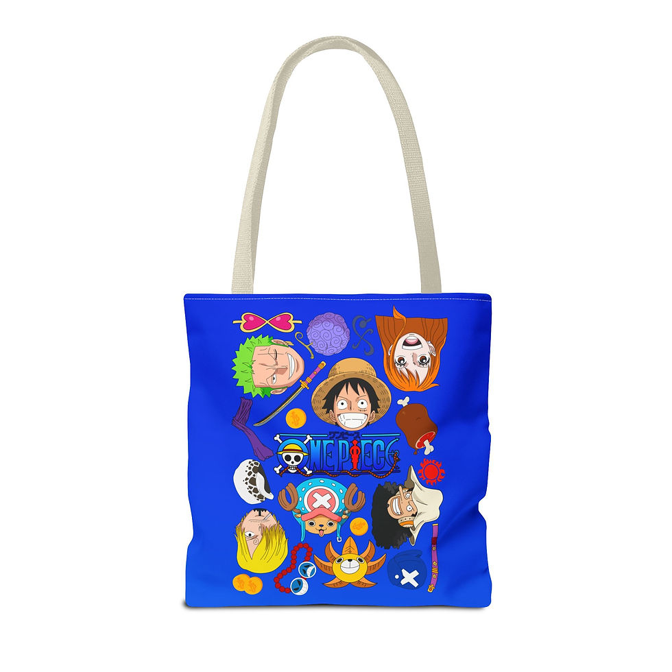Thumbnail: One Piece Tote Bag | Luffy Zoro Sanji Nami Usopp Chopper Tote Bag
