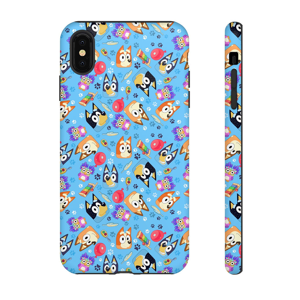 Thumbnail: Bluey Phone Case | Chilli Bingo Bandit Colorful Phone Case Fun & Playful Design