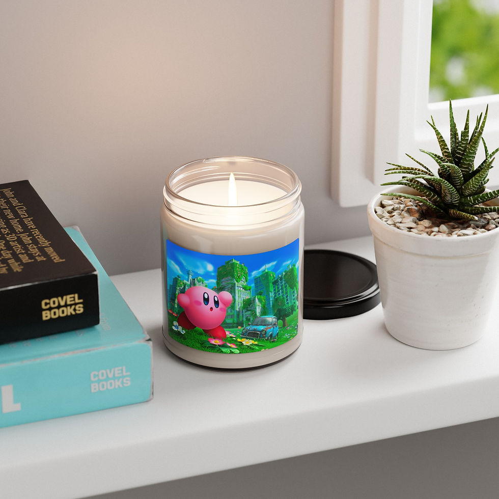 Thumbnail: Kirby Candle | Kirby Scented Soy Candle Video Games Gamer Gaming Pink Nostalgic