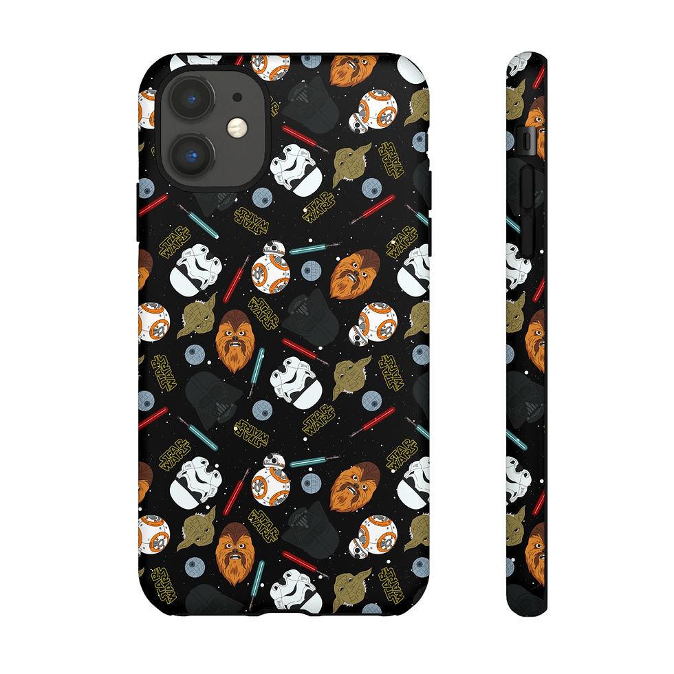 Thumbnail: Star Wars Phone Case | Yoda Chewbacca Darth Vader Phone Case Cover