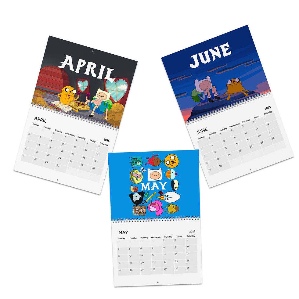 Thumbnail: Adventure Time 2025 Calendar | Stationery Calendar Gift For Her For Him Finn
