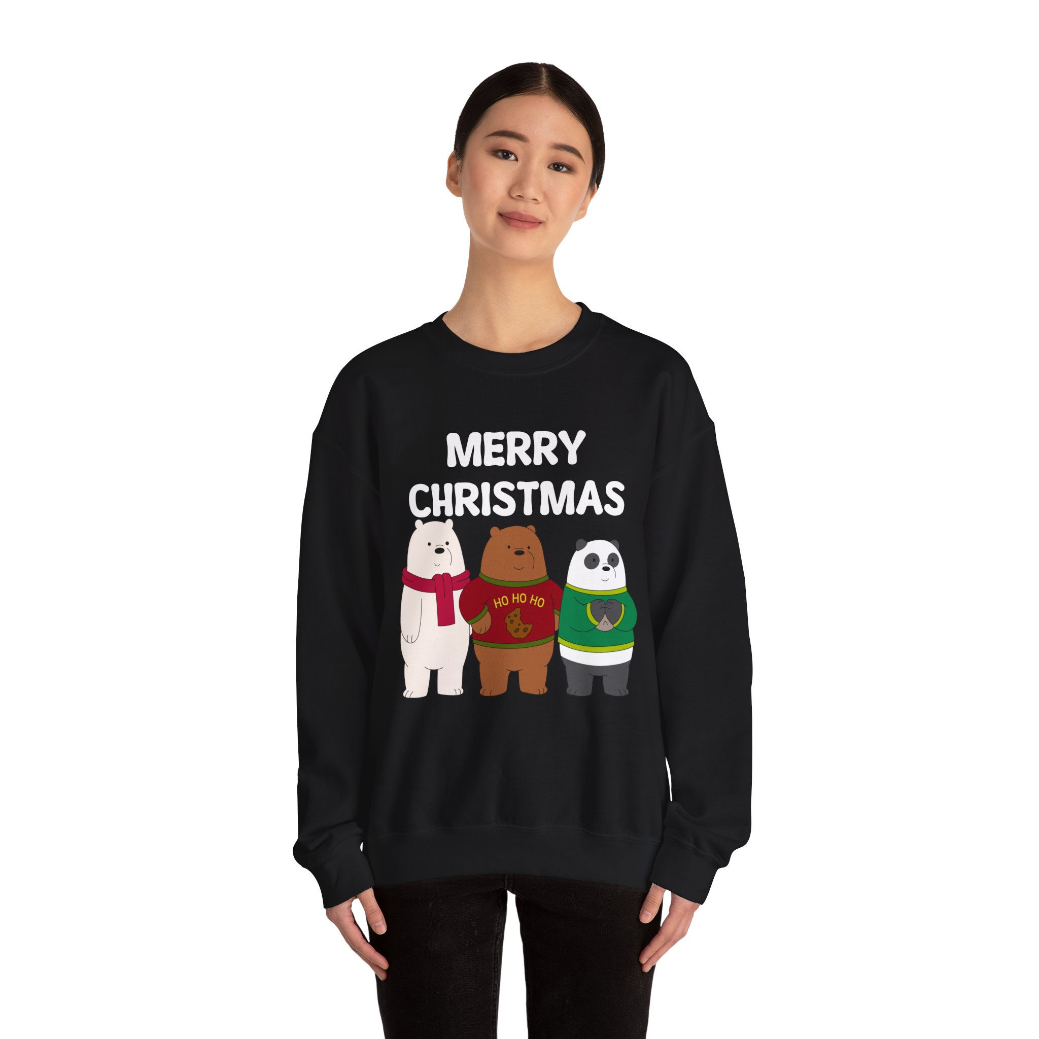 We Bare Bears Christmas Unisex Heavy Blend™ Crewneck Sweatshirt