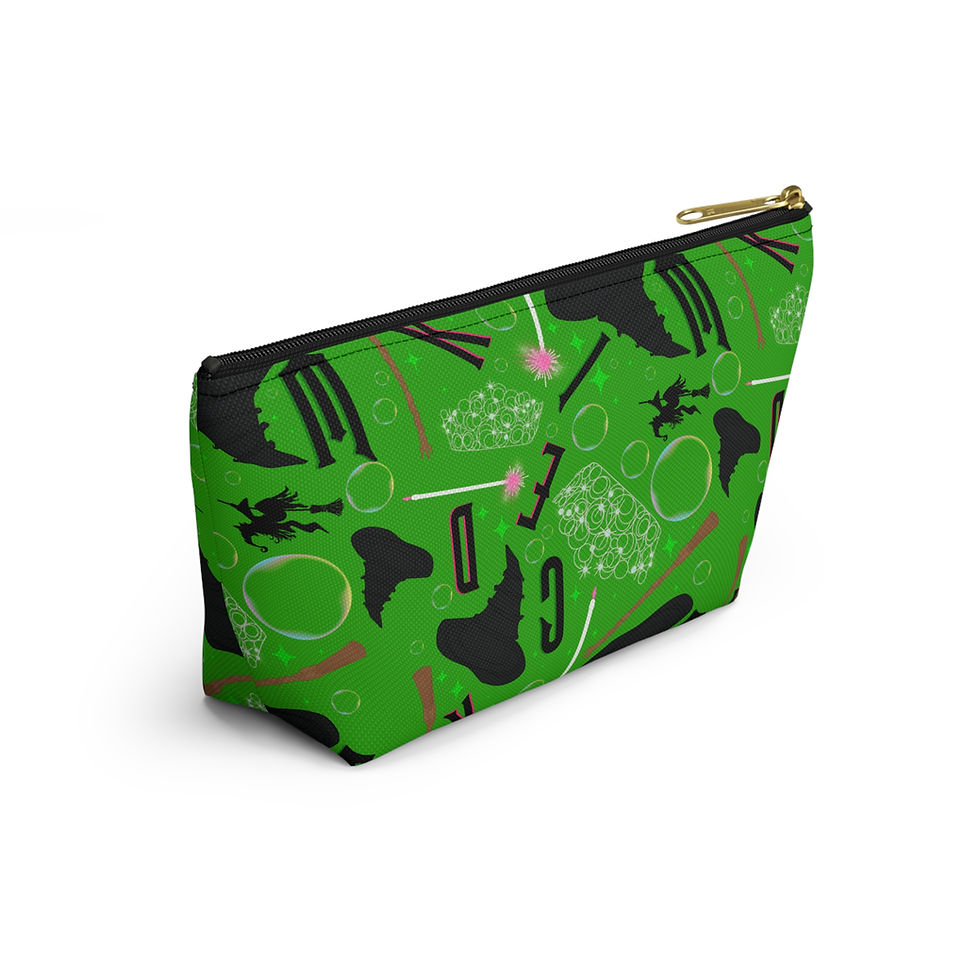 Thumbnail: Wicked Pouch | Green Glinda Elphaba Witch Accessory Pouch w T-bottom