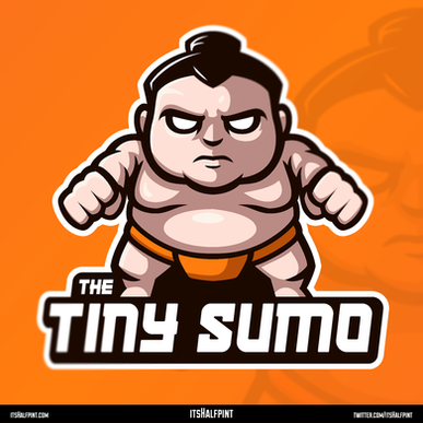 TheTinySumo- Mascot Logo Esports Illustration Vector Sumo Cute Cool