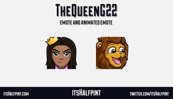 TheQueenG22 Animated Twitch Emotes Cute Commissions