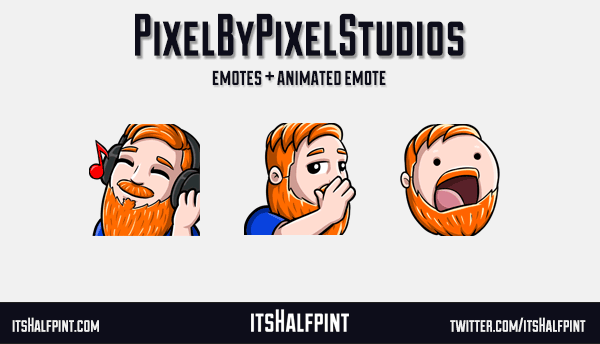 PixelByPixel Animated Twitch Emotes Cute Commissions