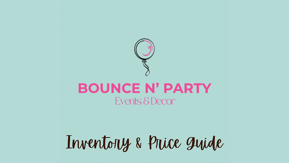 Bounce N Party FL - Inventory and Price Guide