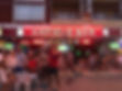 outside of Anfield bar in Marmaris with people celebrating