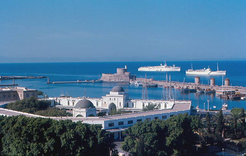 rhodes town and marina