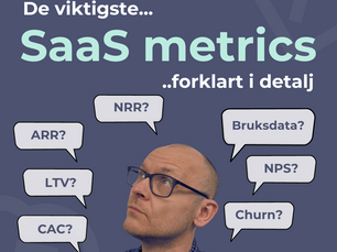 Viktigste nøkkeltall for B2B Software as a Service