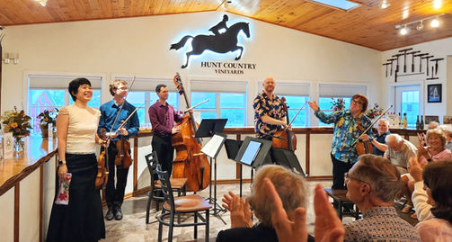 Finger Lakes Chamber Music at Hunt Country Vineyards.