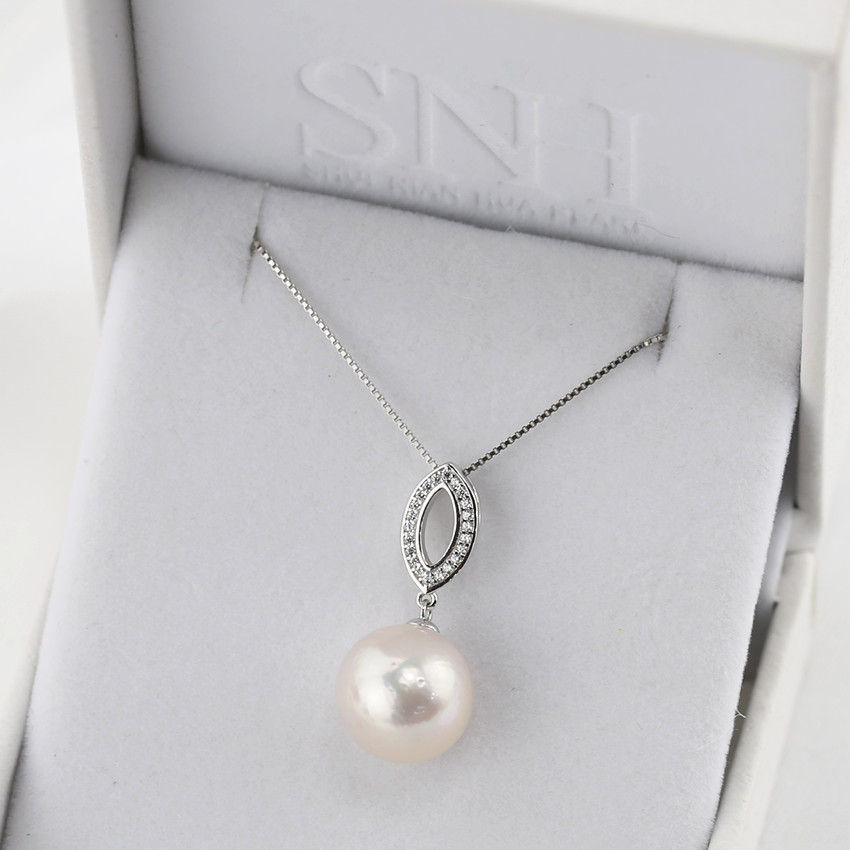 Thumbnail: 11mm Round Freshwater Pearl Pendant