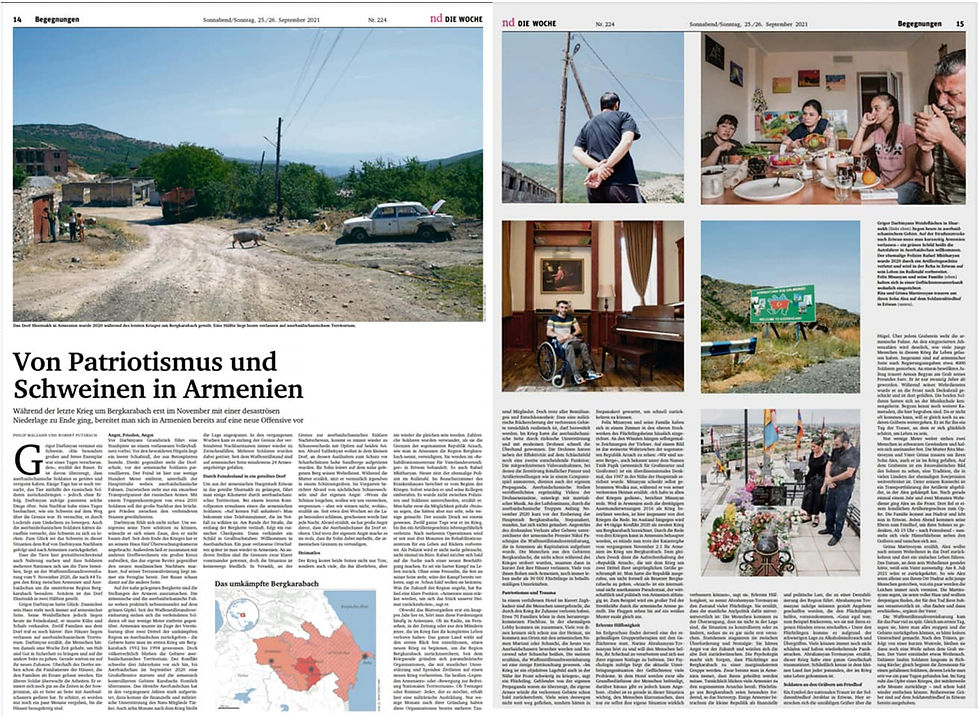 Nd Die Woche_Patriotisme et cochons en Arménie_2021_09