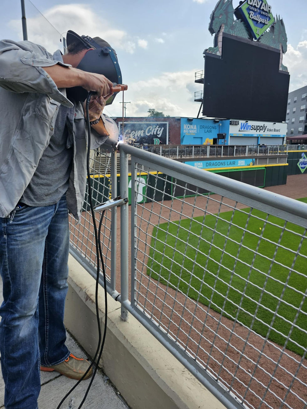 dayton dragons fence welding