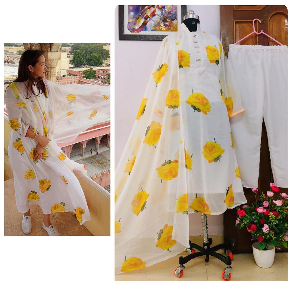 Thumbnail: NEW DESIGNER SUMMER SPECIAL FLORAL PRINT PANT STYLE SALWAR SUIT