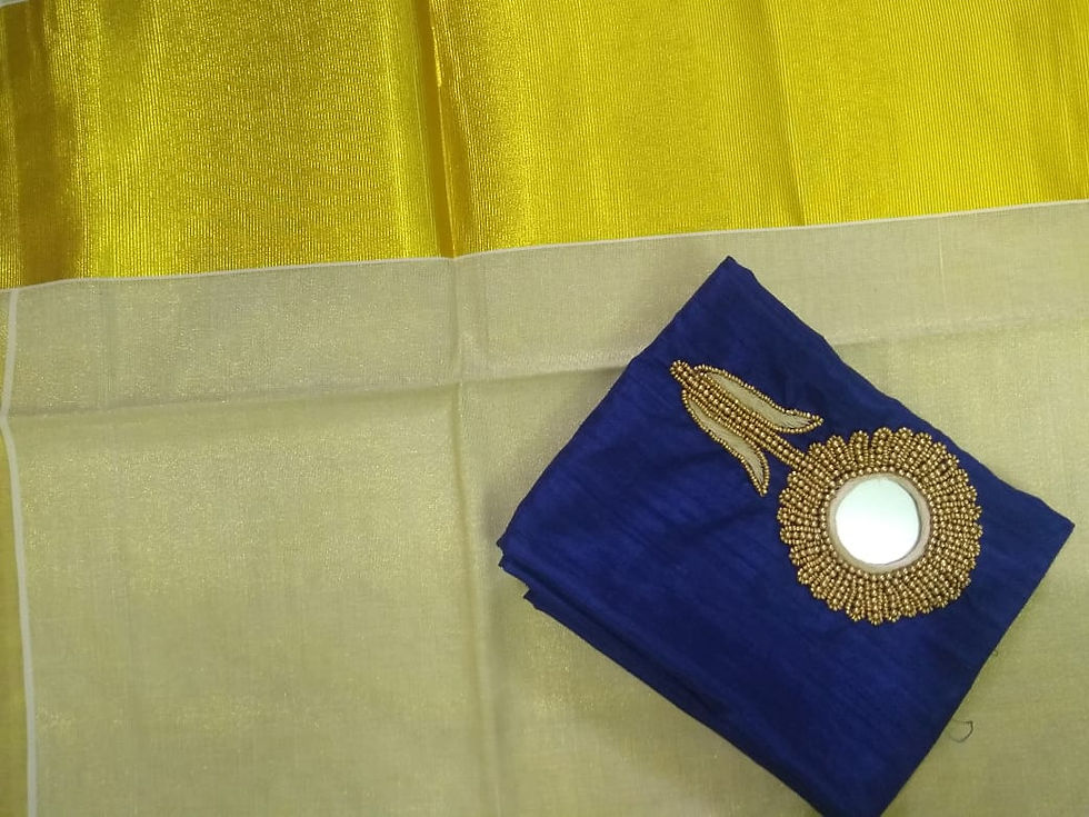 Thumbnail: Kerala tissue silk saree or set mundu 
